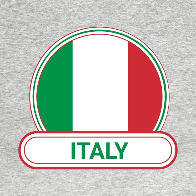 Italy Country Badge - Italy Flag by Yesteeyear